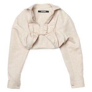 Jacquemus La Chemise Machou cotton and linen shirt 40